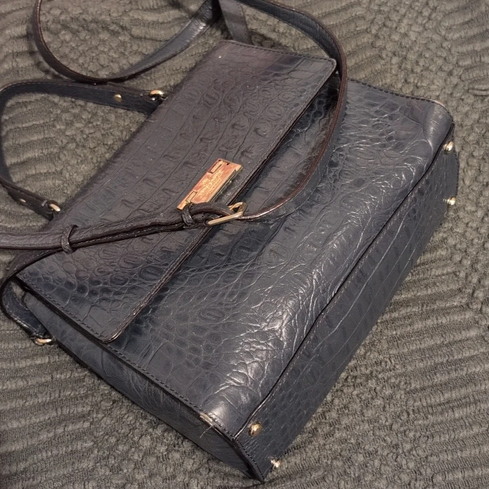 Kate Spade Orchard Valley Doris Black Crocodile Embossed‎ Women's Bag